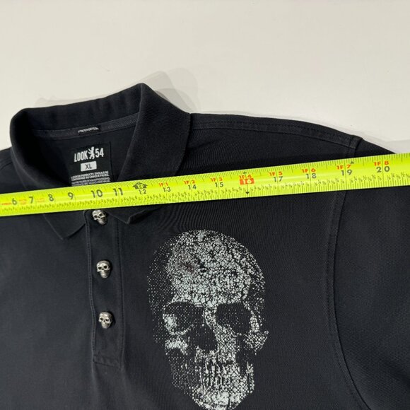 Look 54 HAUPTSTADTROCKER Death's Head Polo, Size XL - Picture 13 of 17